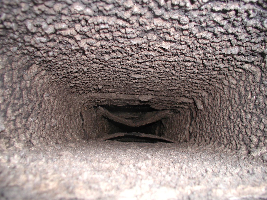 Chimney Flue Cleaning - Creosote