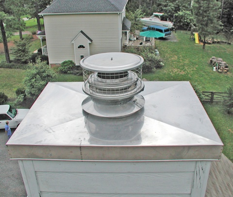 installed chimney cap in henrico va