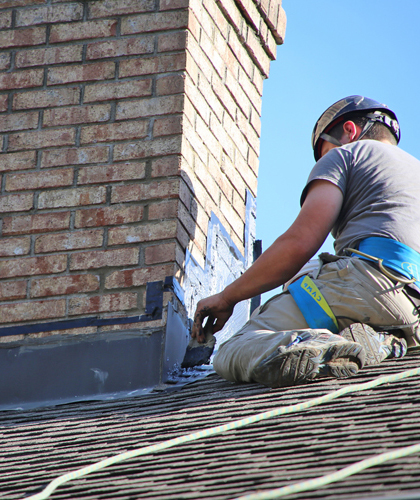 licensed chimney specialists repairing water damage