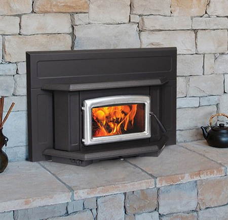 wood burning fireplace insert install