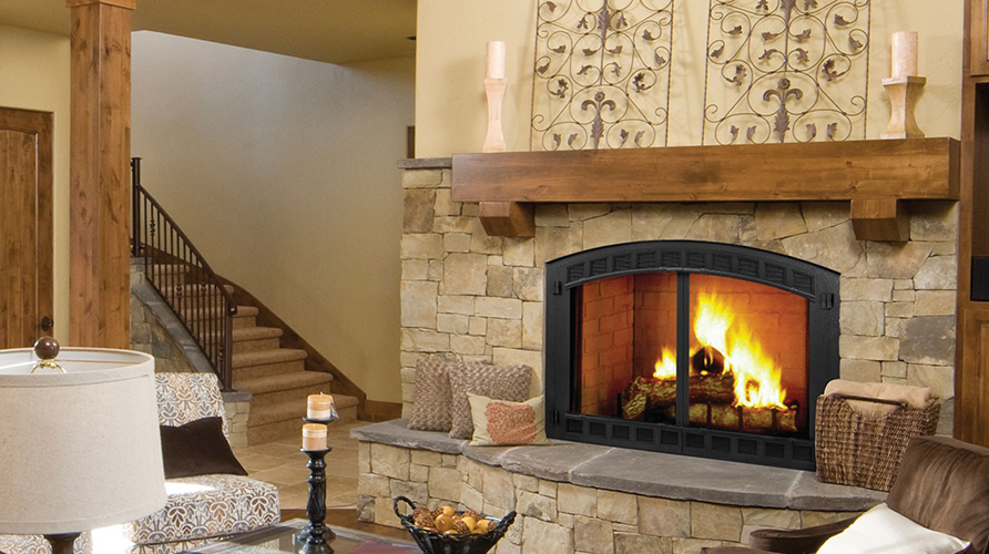 wood fireplace install in Ashland VA