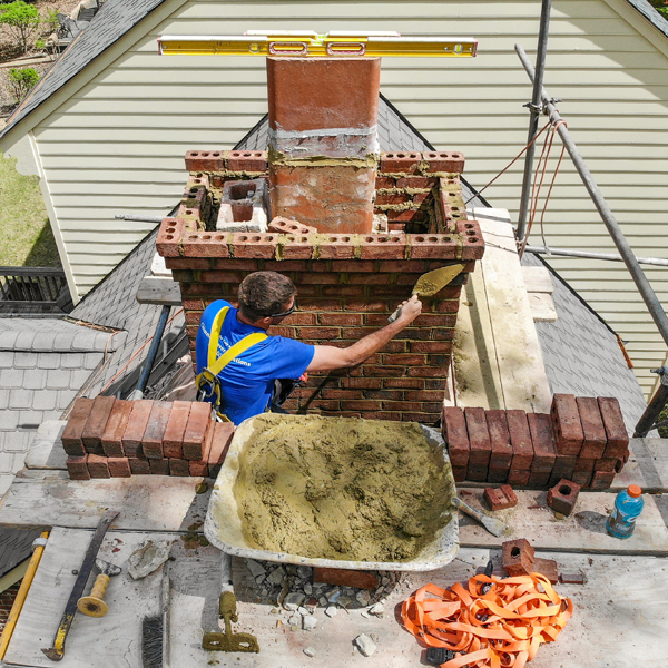 Chimney masonry repair in Richmond VA