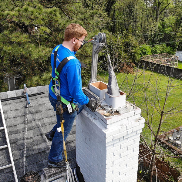 heatshield for chimney in Carytown VA