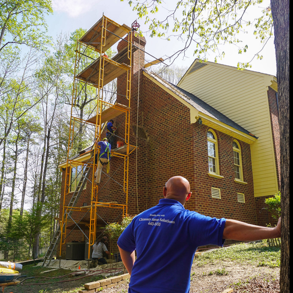 Chimney crown repair in Richmond VA