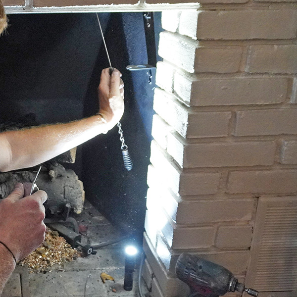 inspecting the chimney damper, midlothian va