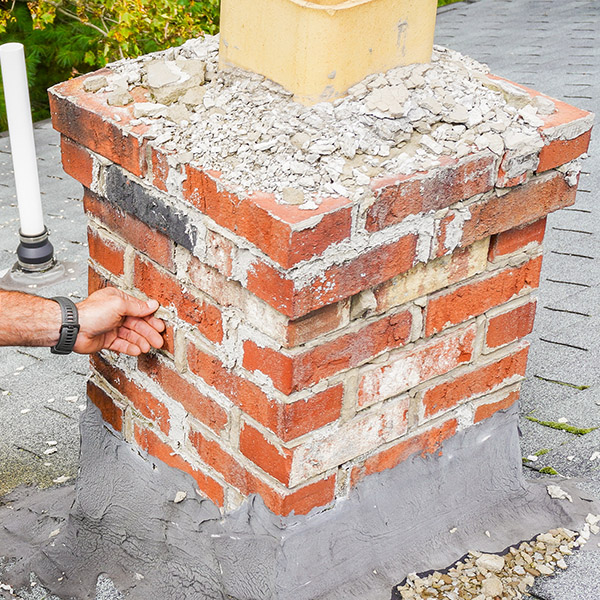 damages chimney crown and masonry in Richmond VA