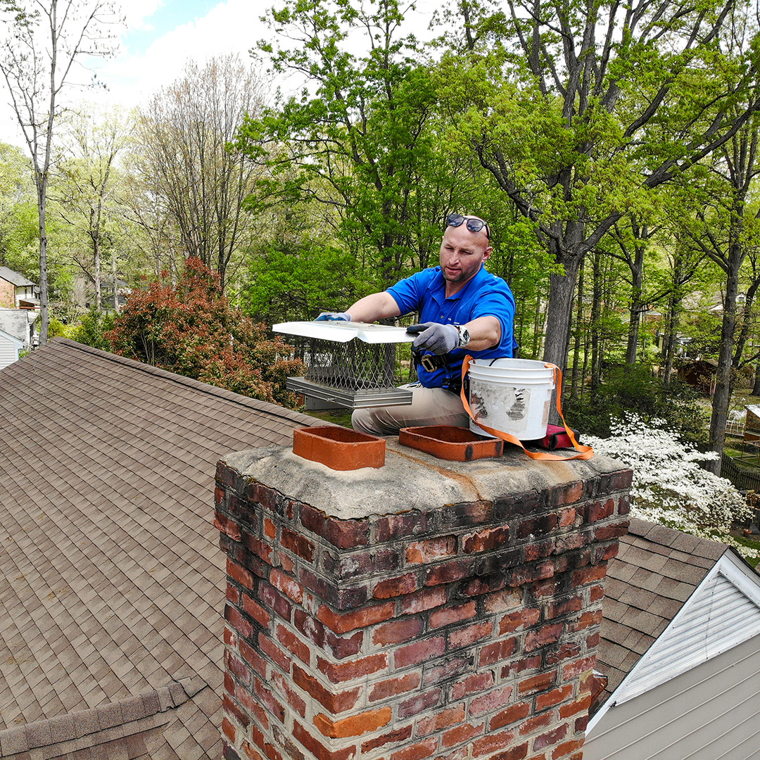 Chimney Cap installation in Short Pump VA