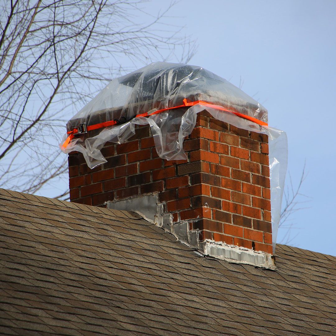 Chimney Repairs for Roof damaged from water leak in Powhatan VA