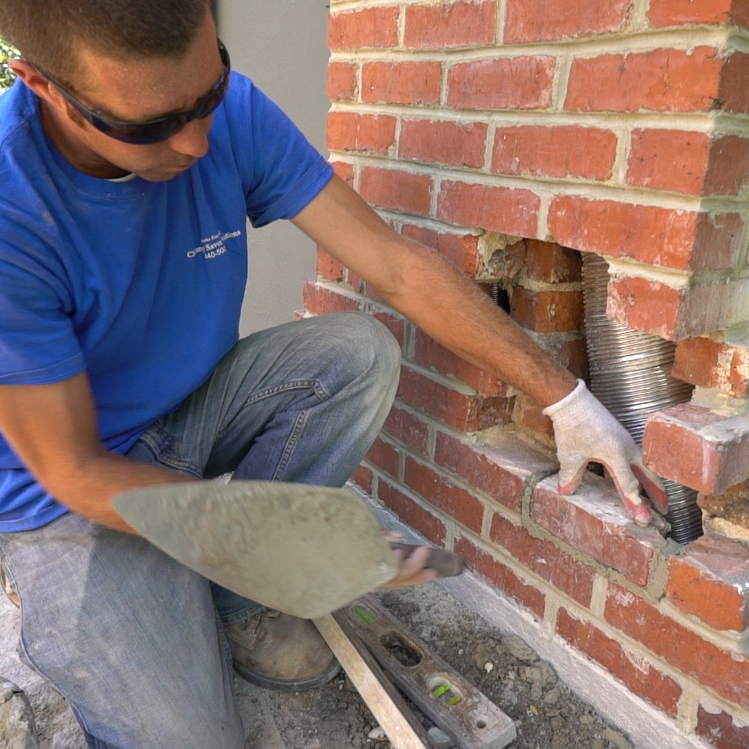 Chimney masonry resealing in Short Pump, Virginia